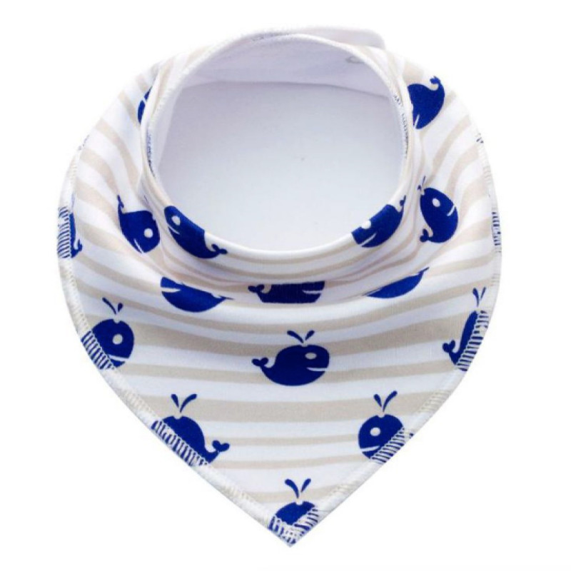 SET 1 Boy 5 Baby Bibs Bandana Handkerchief for Infant Drooling Teething Super Absorbent Bibs Age 0-24M